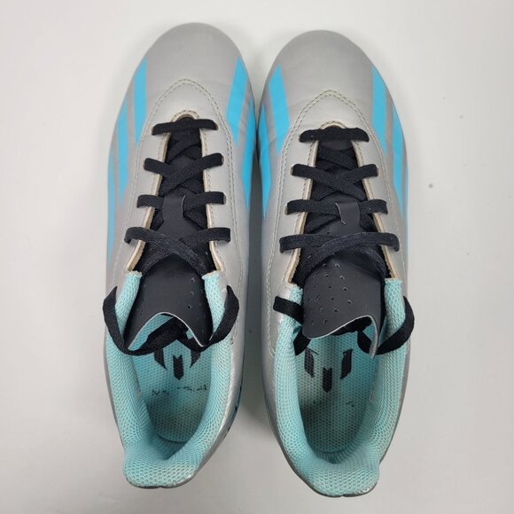 Adidas X Crazyfast MESSI.4 Men's Silver Blue Cleats IE4071 US Size 5 - Picture 5 of 8